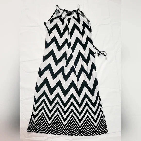 Enfocus Studio Dresses | Enfocus Studio Ladies Lovely Black & White Maxi Lined Dress - Size 6 | Color: Black/White | Size: 6 | Zenandgem's Closet